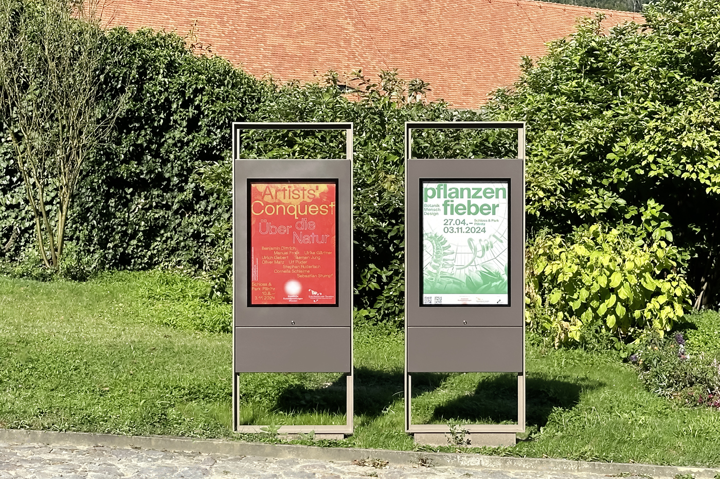 Aufsteller mit Wechselrahmen