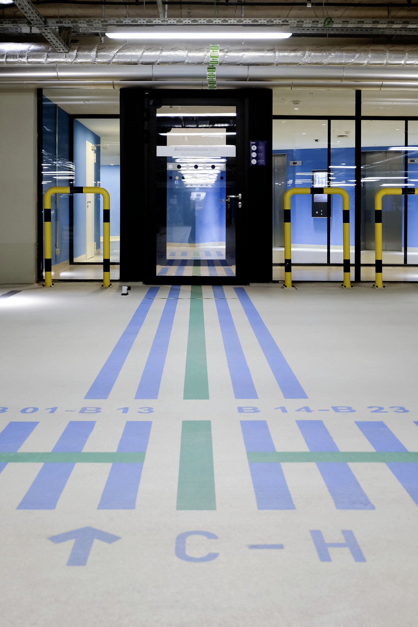 Bodenmarkierung Zugang