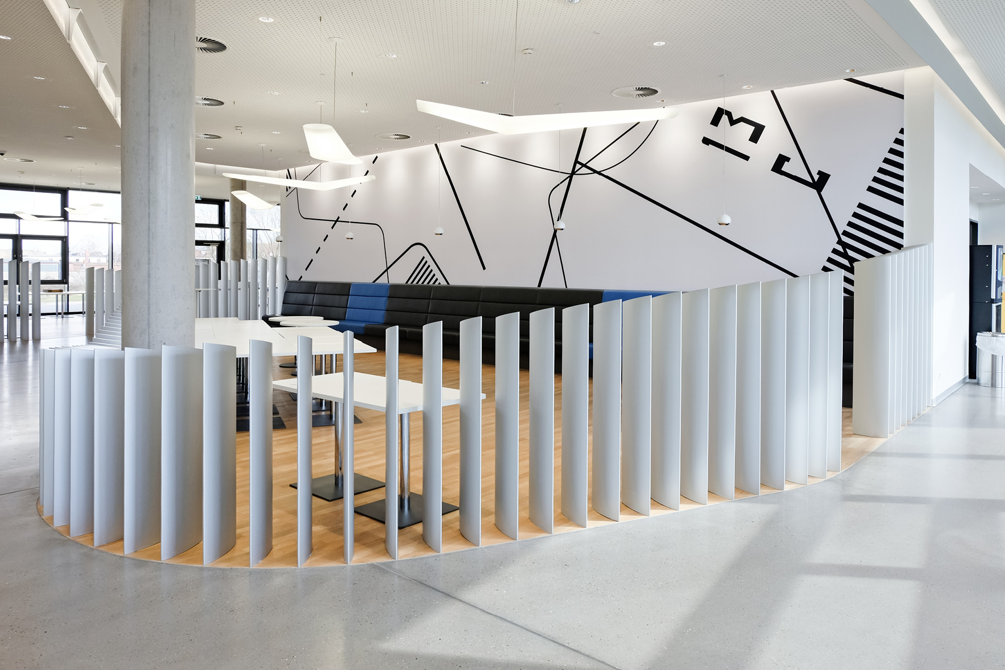 Motif mural cafétéria