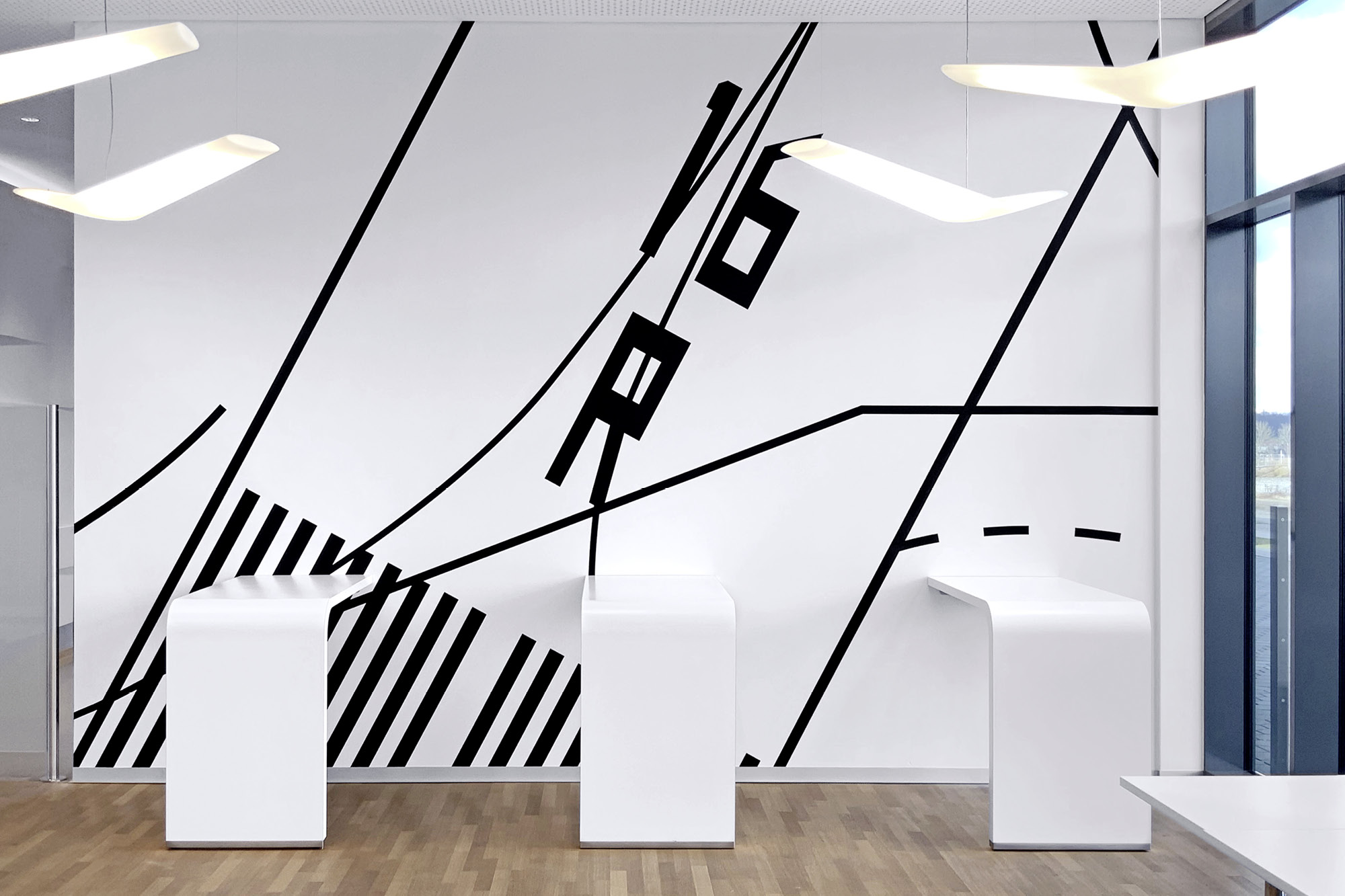 Motif mural cafétéria