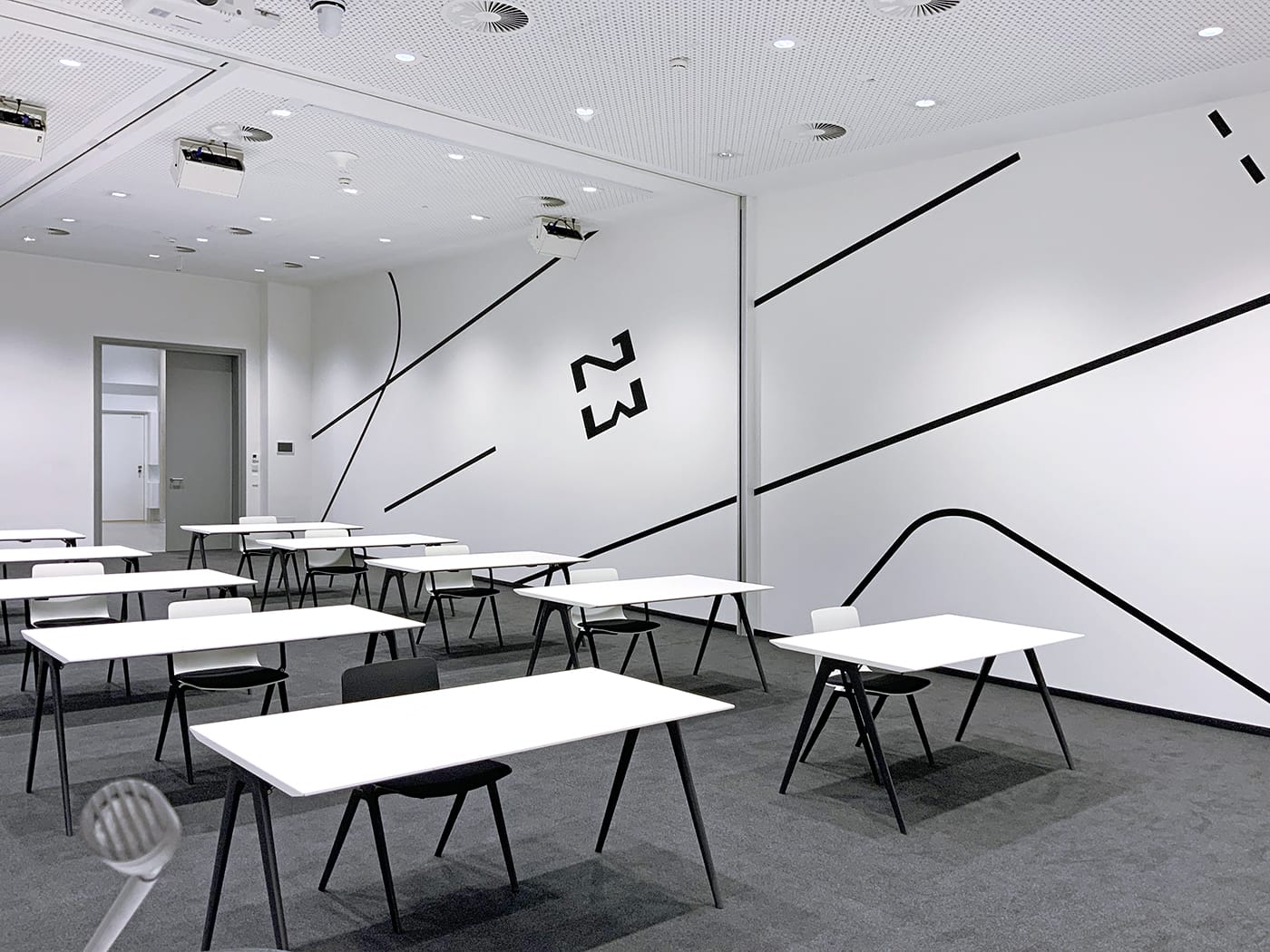 Auditorium wall graphics