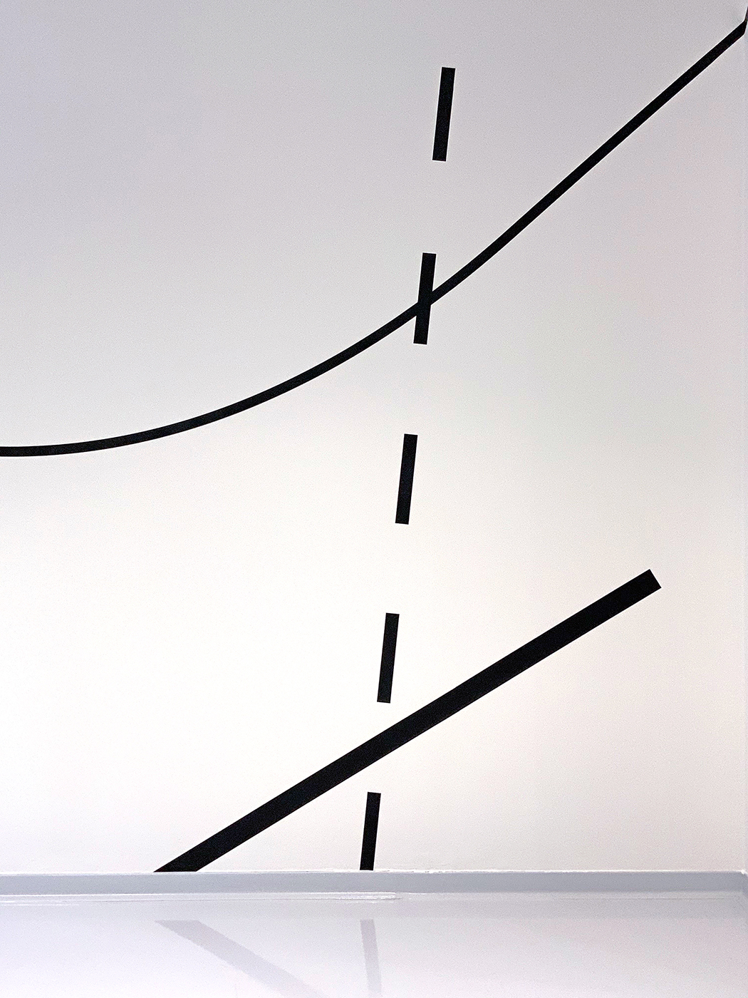 Elevator lobby wall graphics