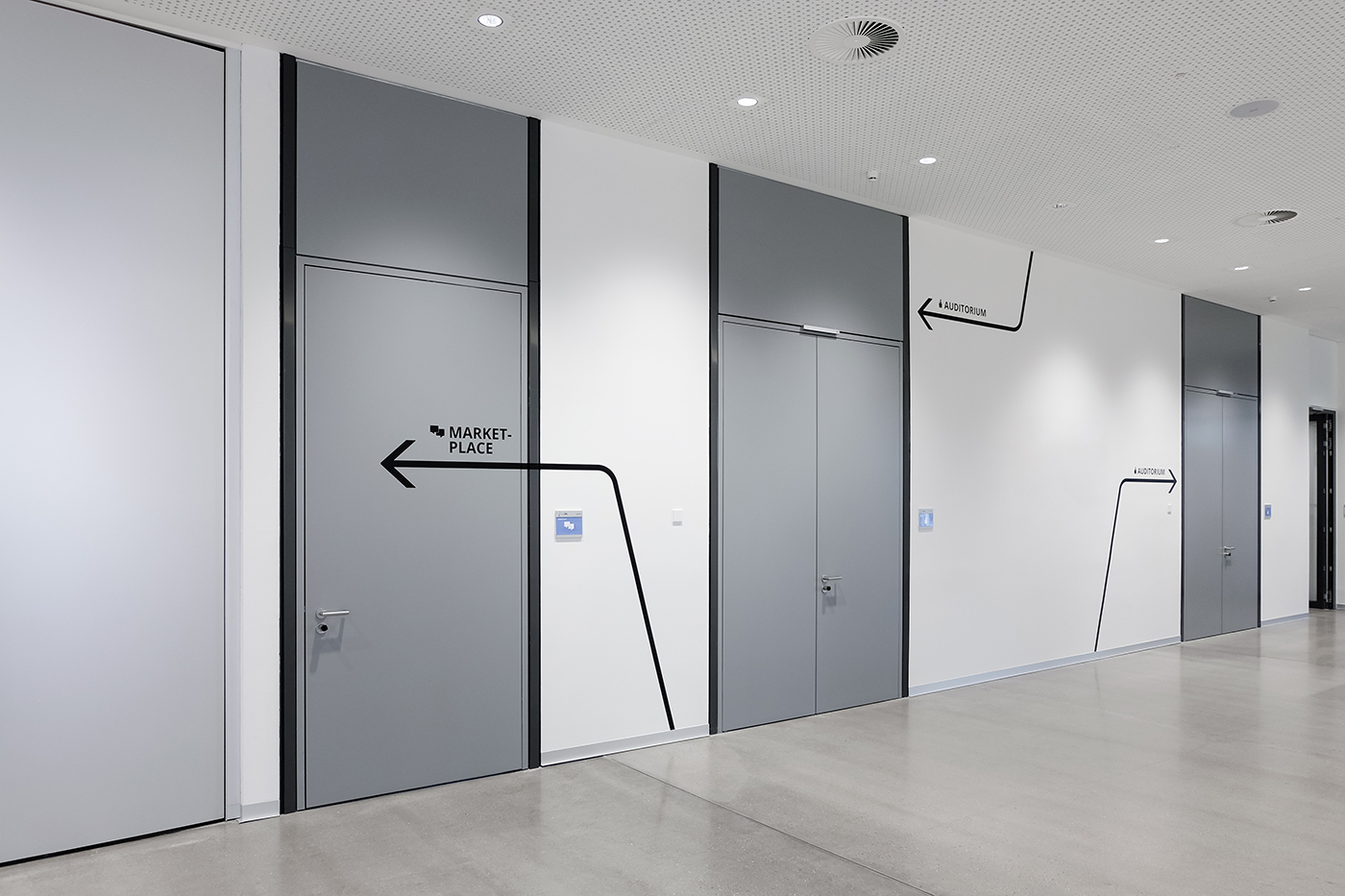 Directional and room identification signs