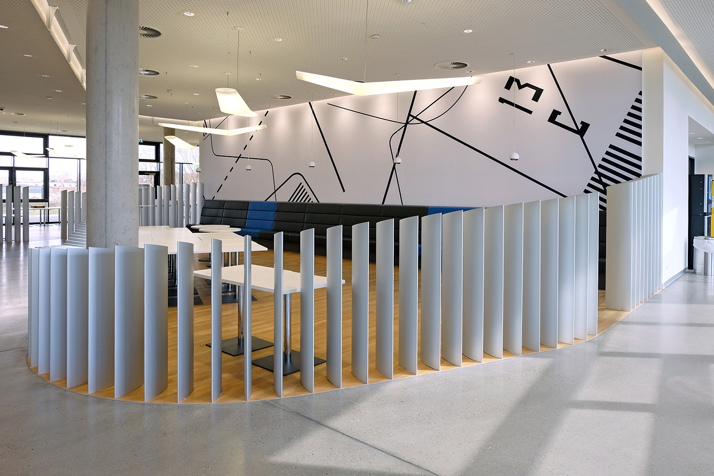 Cafeteria wall graphics