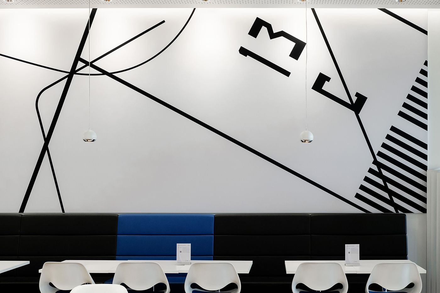 Cafeteria wall graphics