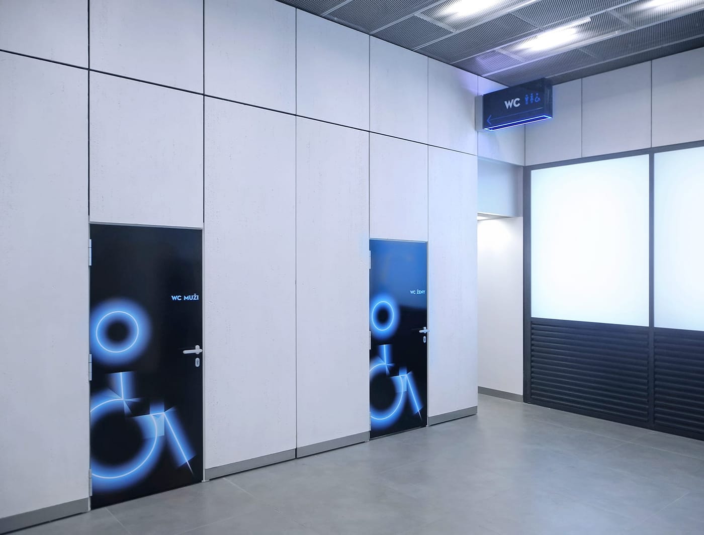 Signalétique d’identification toilettes PMR