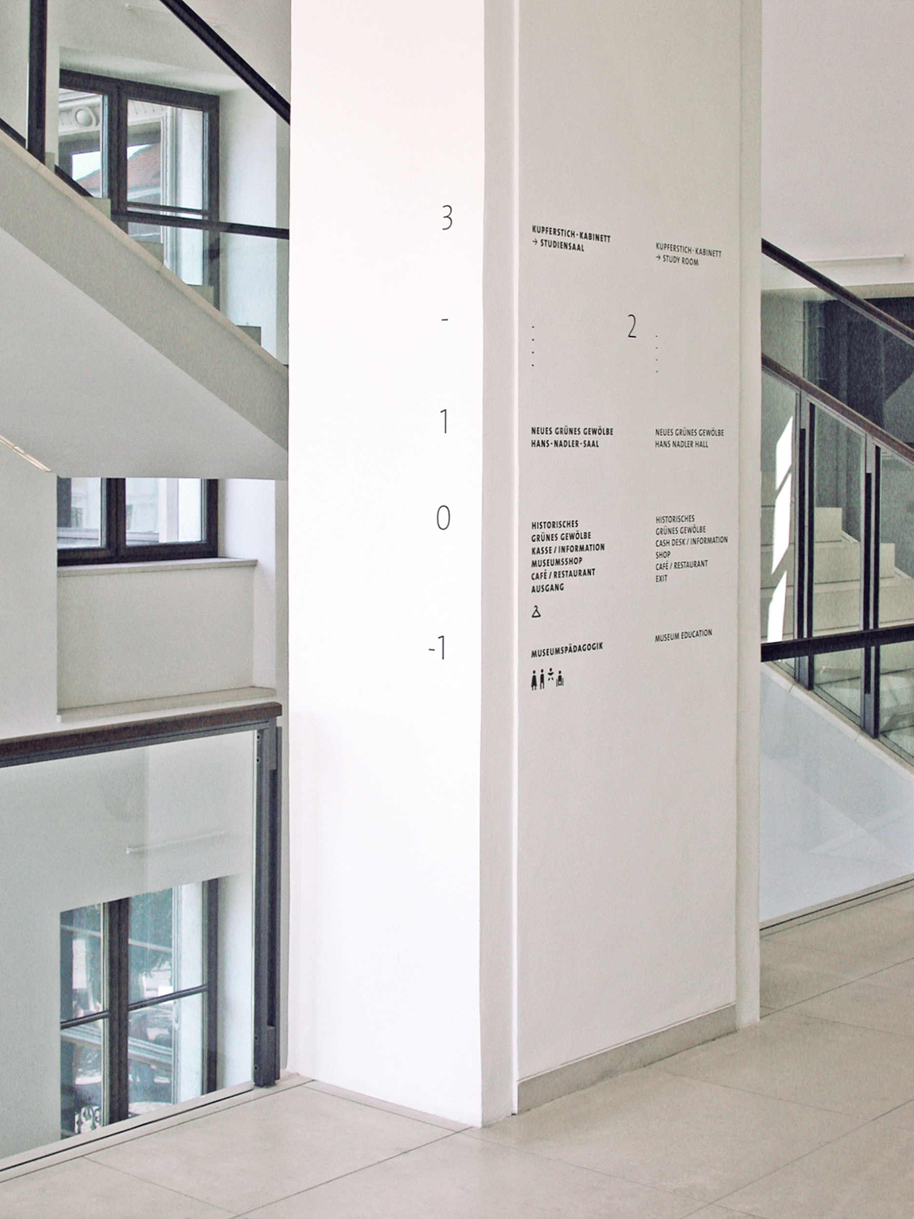 Gebäudeübersicht und Etagenkennzeichnung