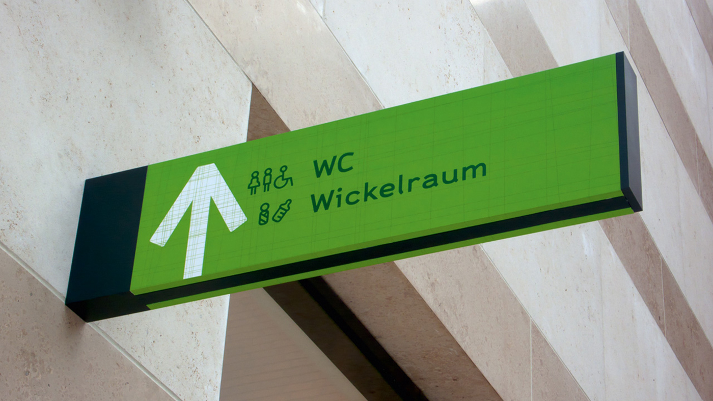 Directional sign (flag sign)