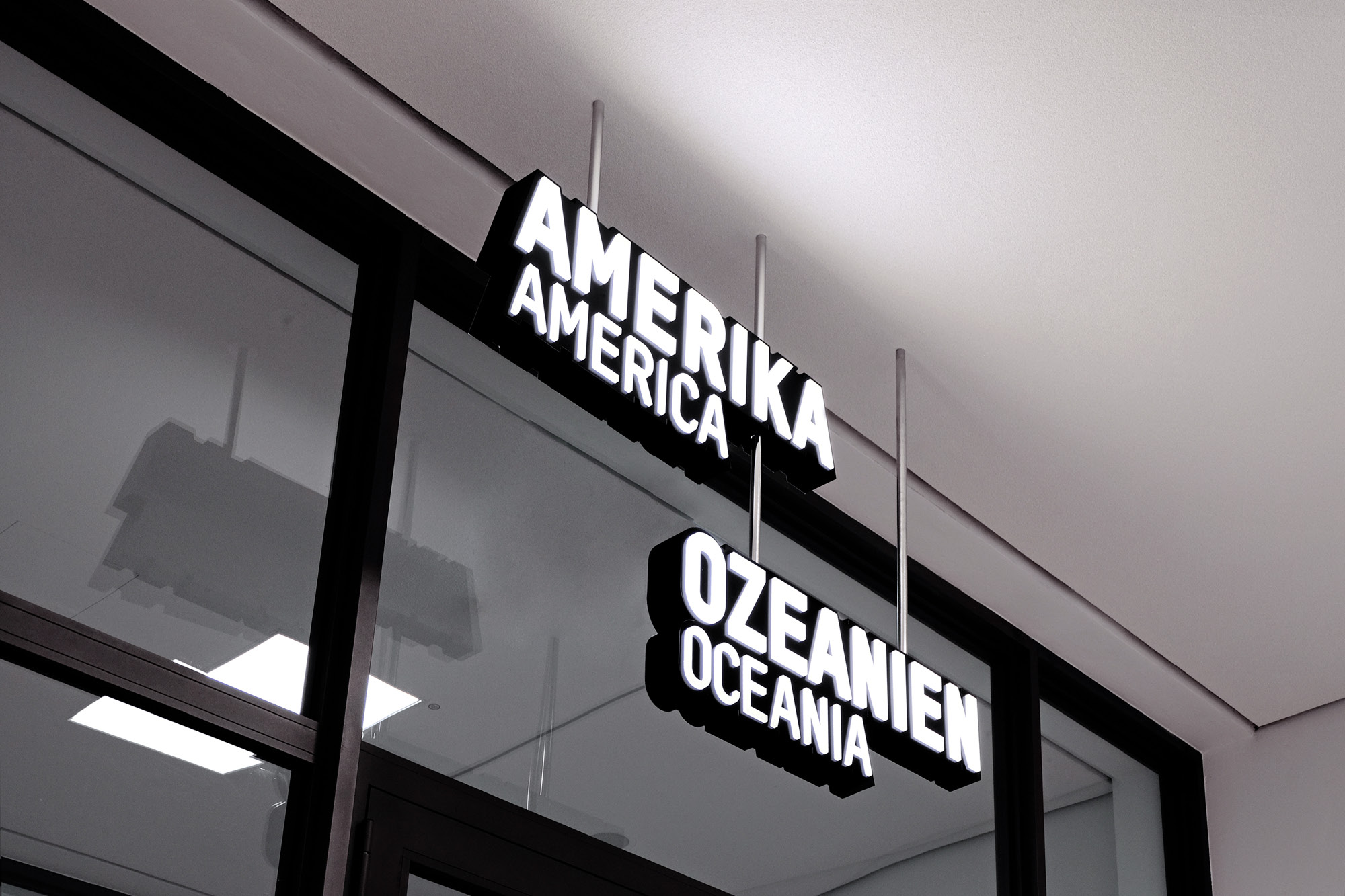 Signalétique directionnelle lumineuse