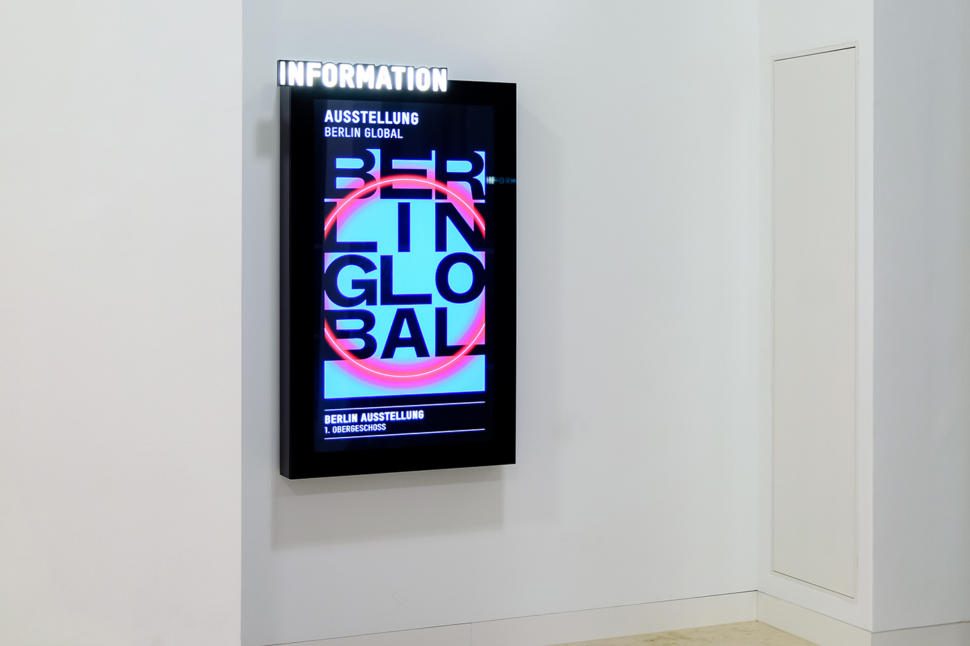 Digital signage Veranstaltungsbereich