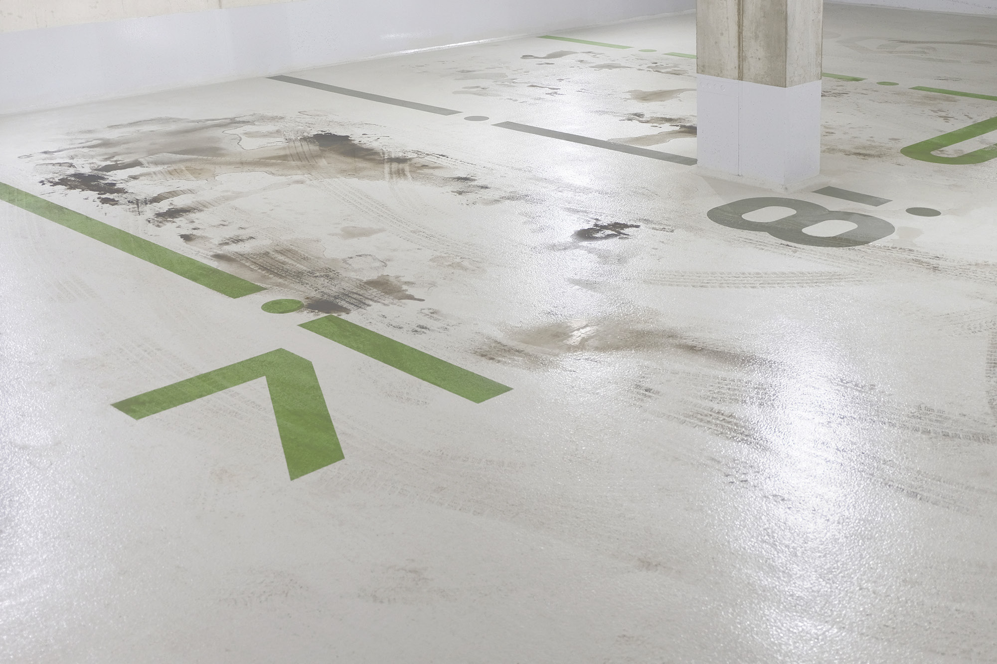 Stellflächenmarkierung Tiefgarage