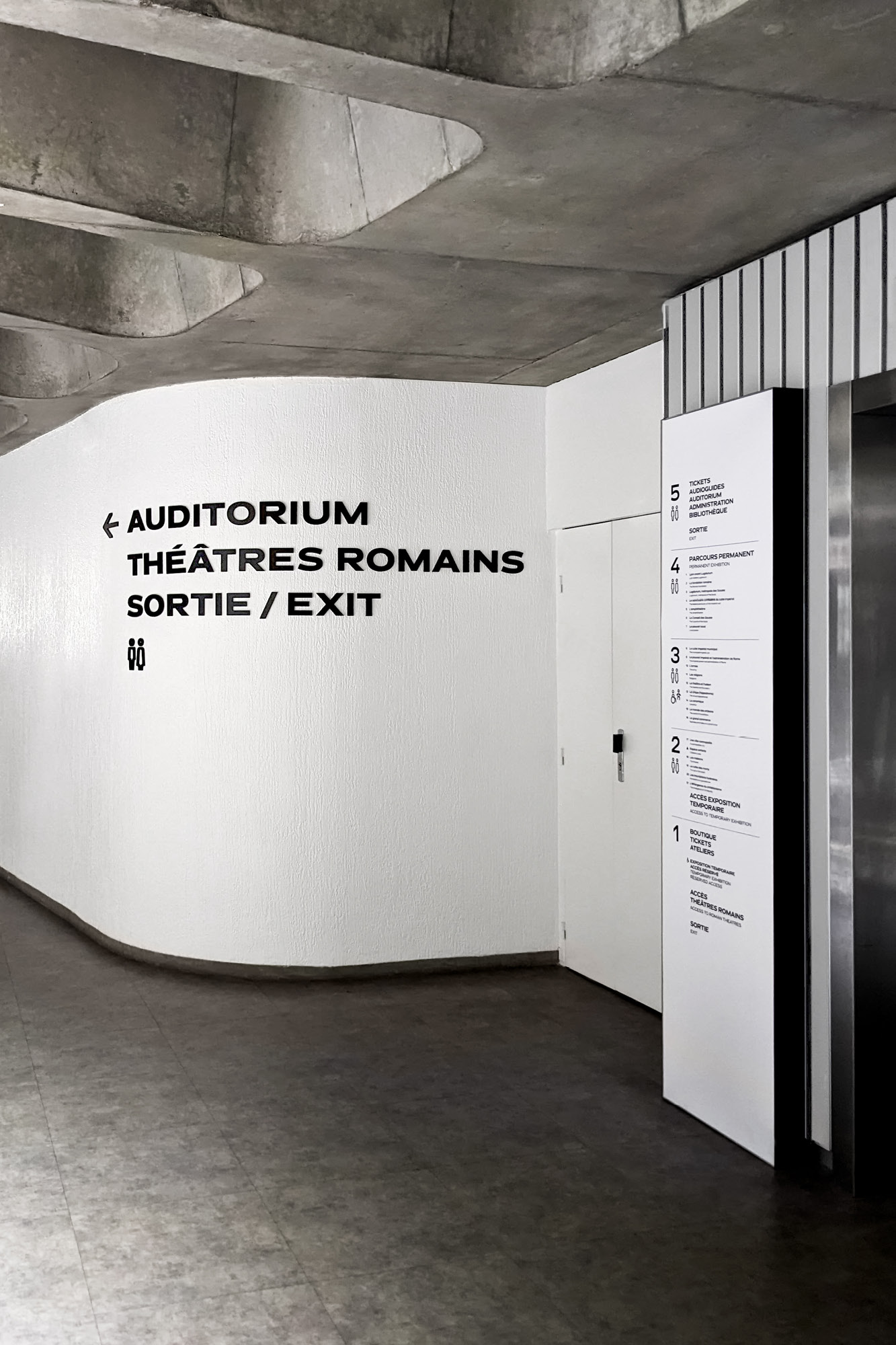 Élément directionnel / répertoire d’ascenseur