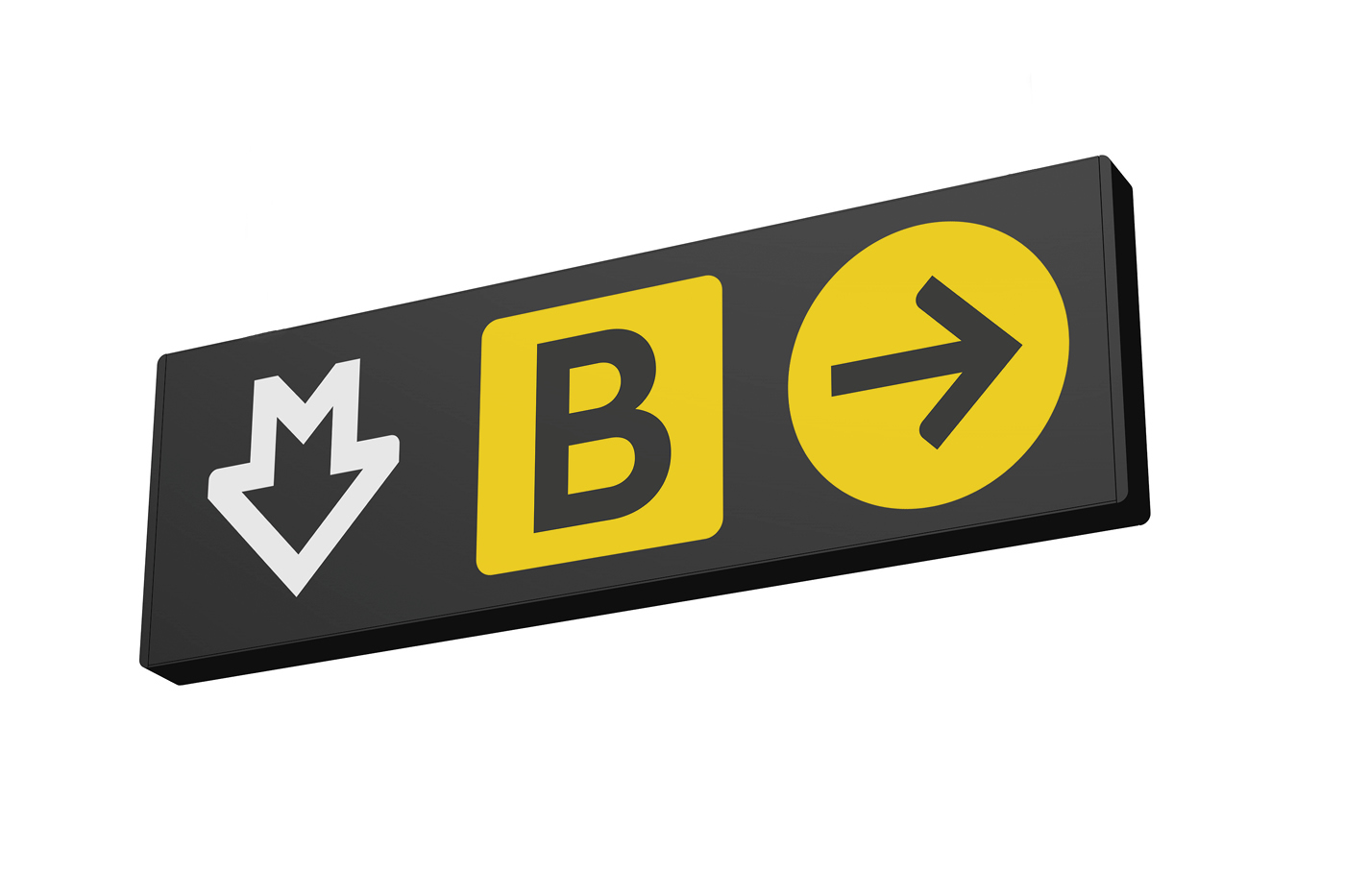 Wegweiser U-Bahn-Station