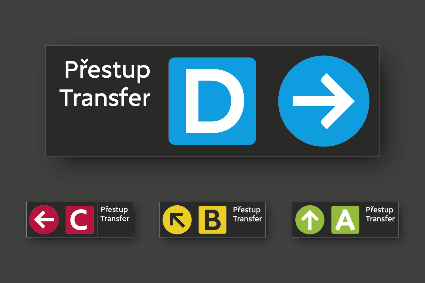 Wegweiser U-Bahn-Stationen