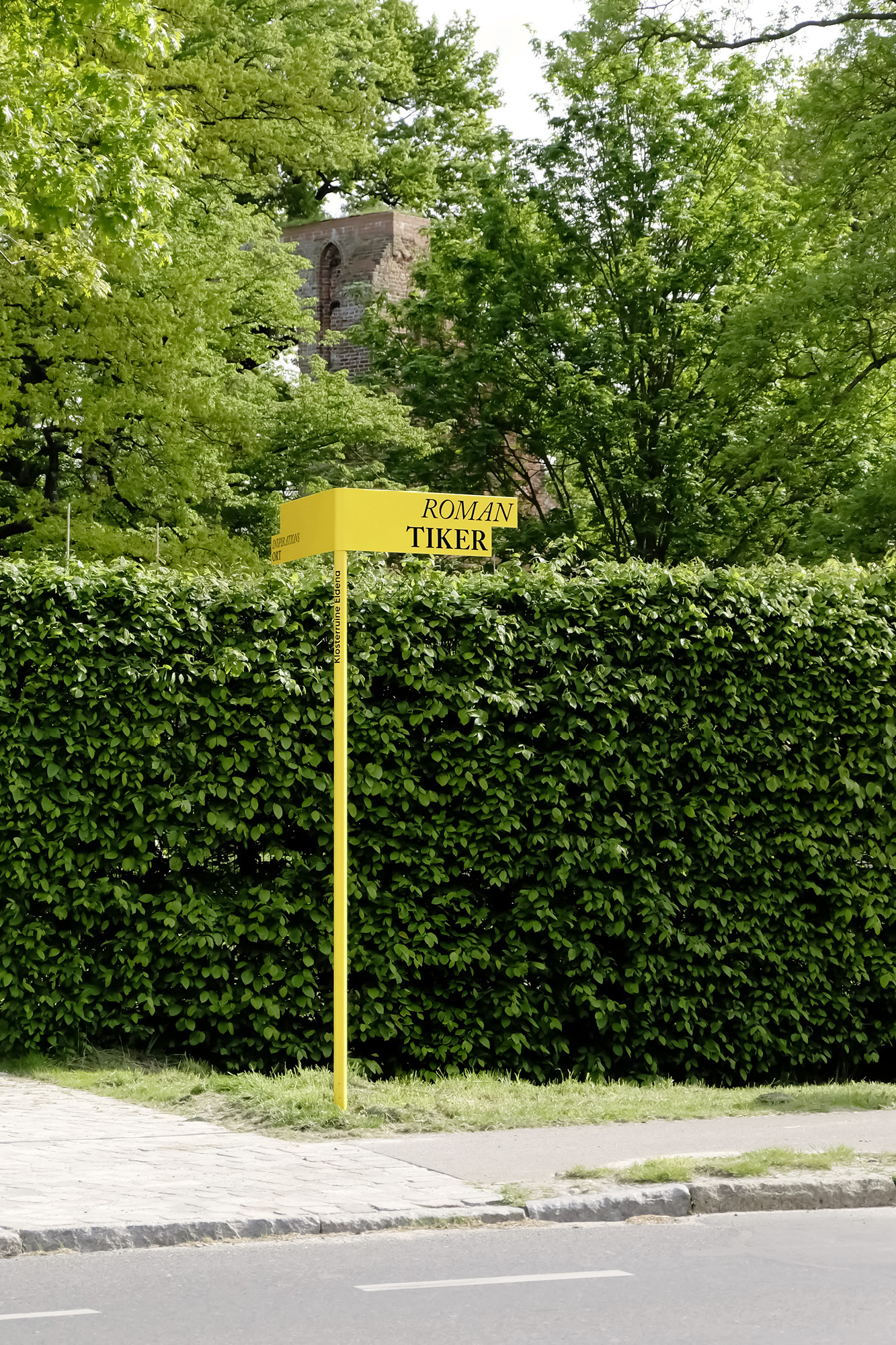 Panneau d’identification lieu évènementiel