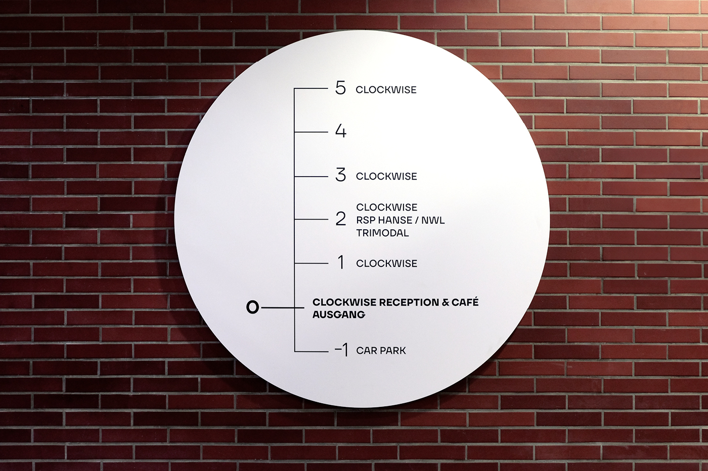 Etagenübersicht Aufzugsvorraum