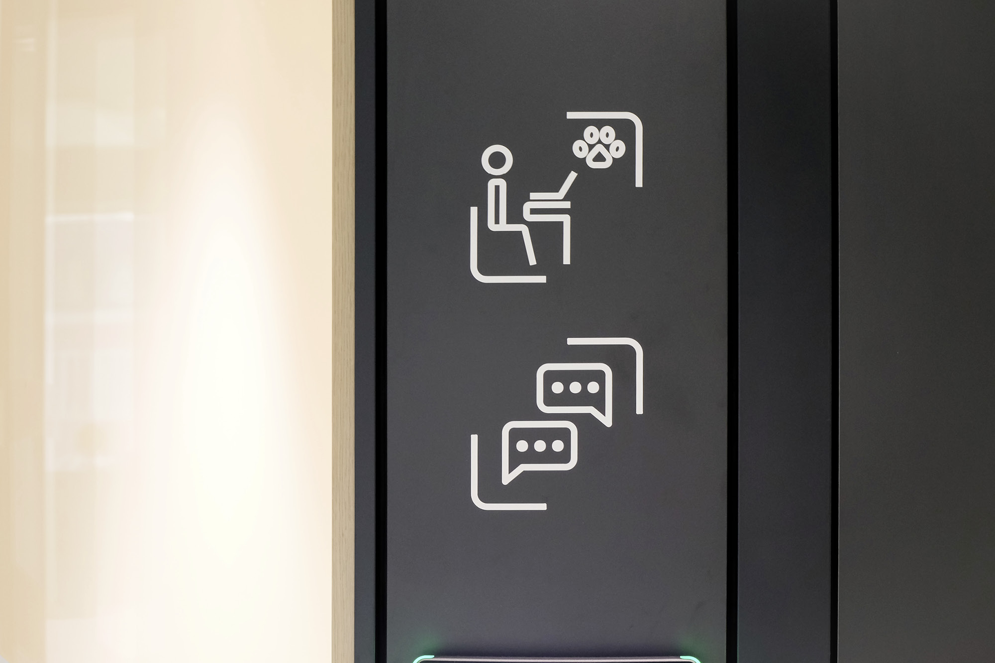 Room identification pictograms