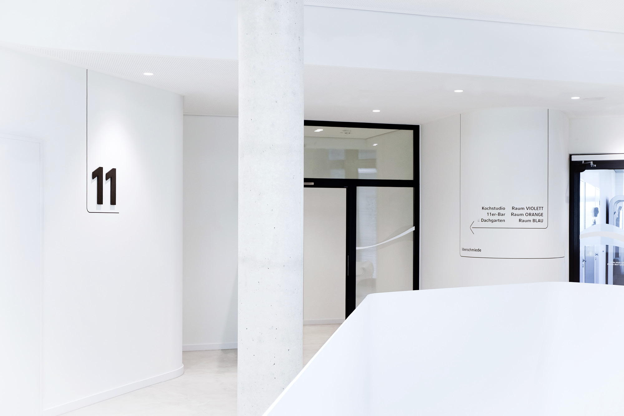 Directional and level identification signs