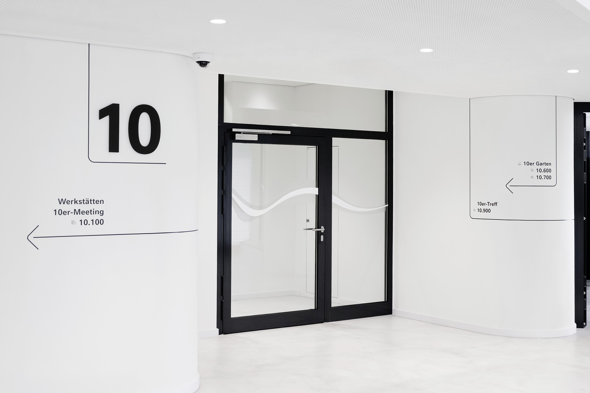 Directional and level identification signs