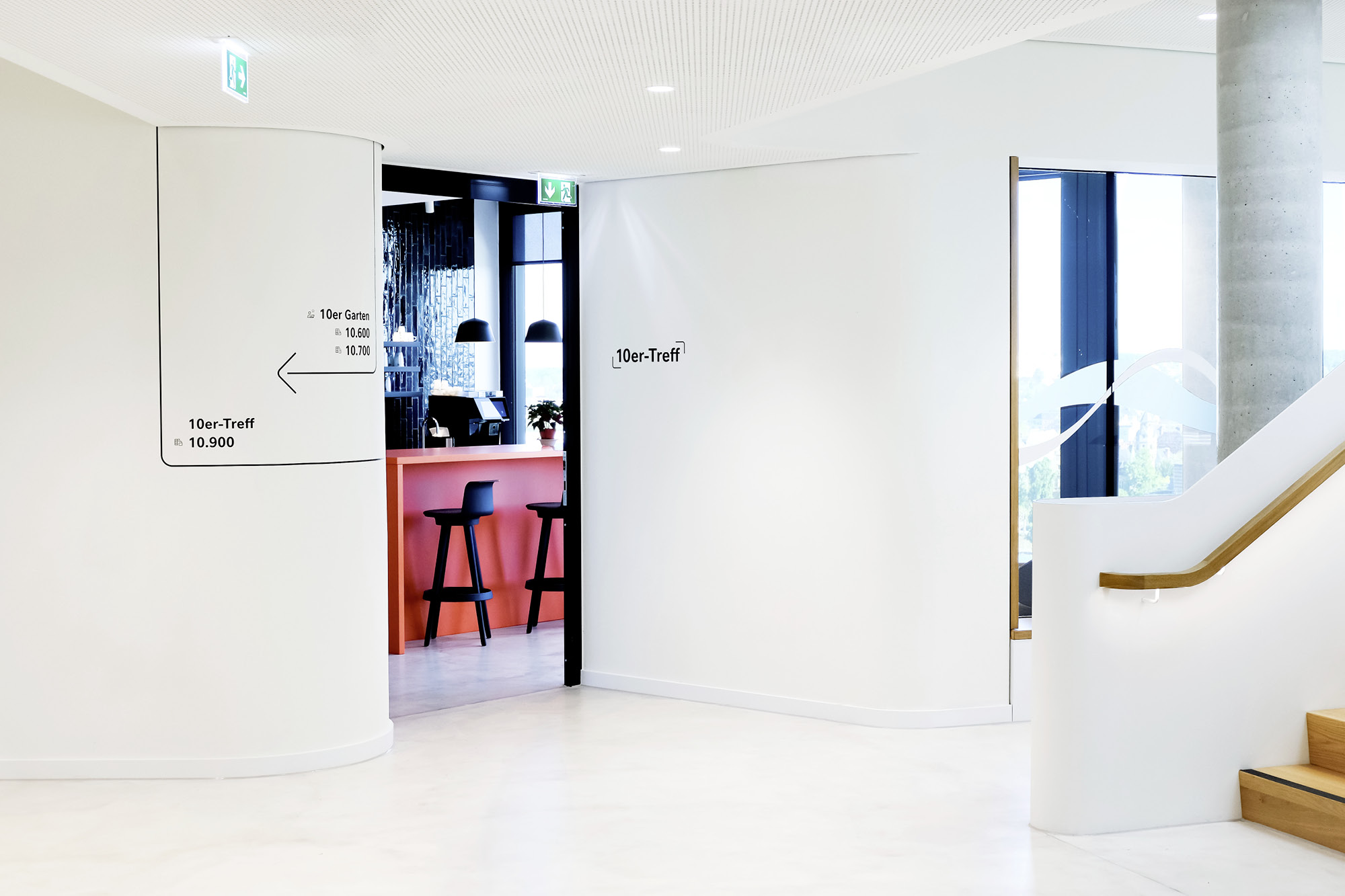 Directional and room identification signs