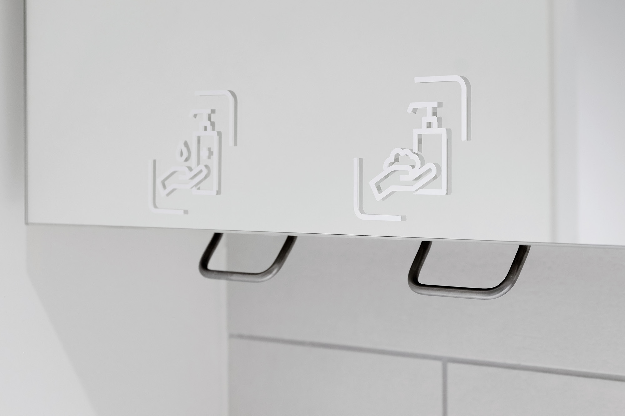 Soap dispensers signs