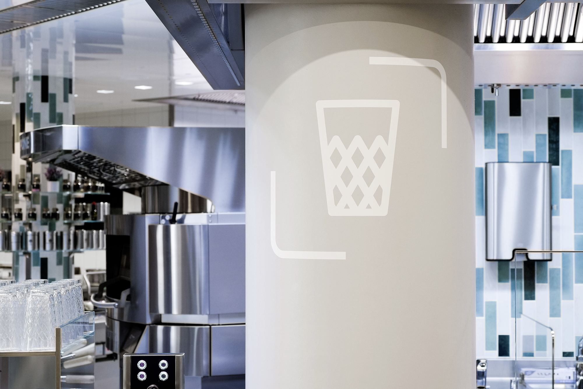 Marquage zones cafétéria