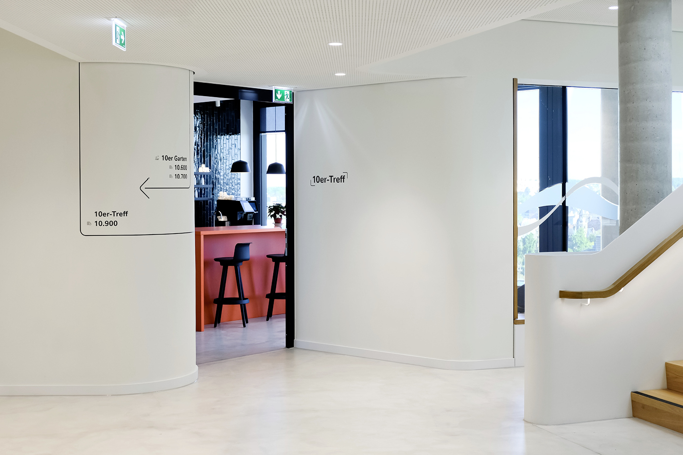 Wegweiser und Raumkennzeichnung